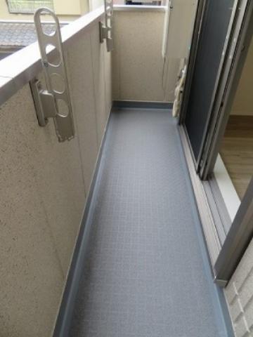 バルコニー　洗濯物がたっぷり干せます。