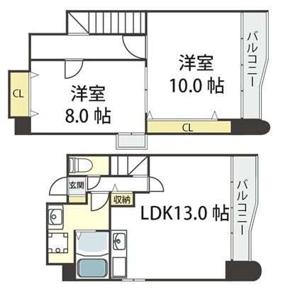 ラフィーヌ帝塚山の間取り写真