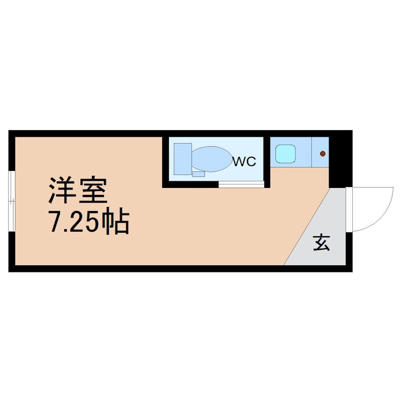 地下鉄名城線 平安通駅 徒歩10分 3階建 築2年の間取り写真