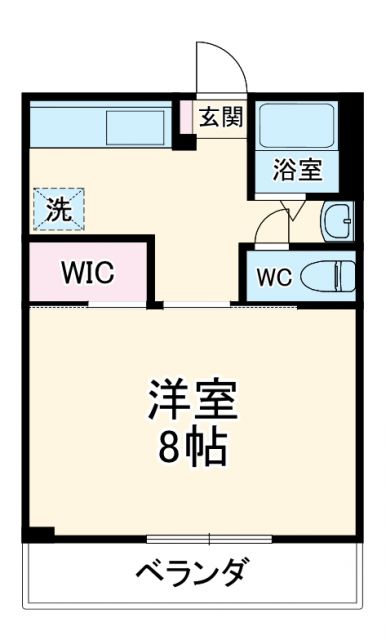 可愛マンションの間取り写真