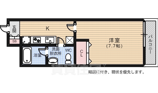 広島電鉄江波線 江波駅 徒歩13分 3階建 築10年の間取り写真