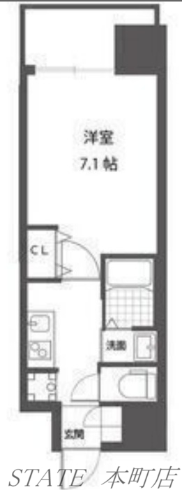 近鉄大阪線 今里駅 徒歩2分 10階建 築5年の間取り写真