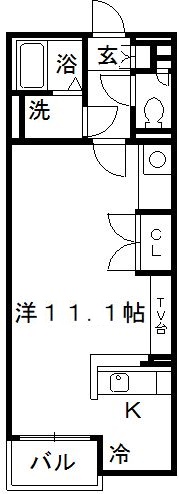 蓮田市桜台のアパートの間取り