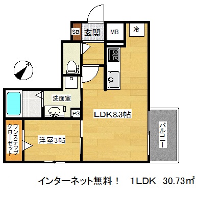 アクア上筒井の間取り