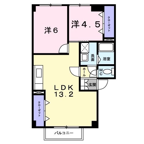 アーバングリーン　Ｎ－２の間取り