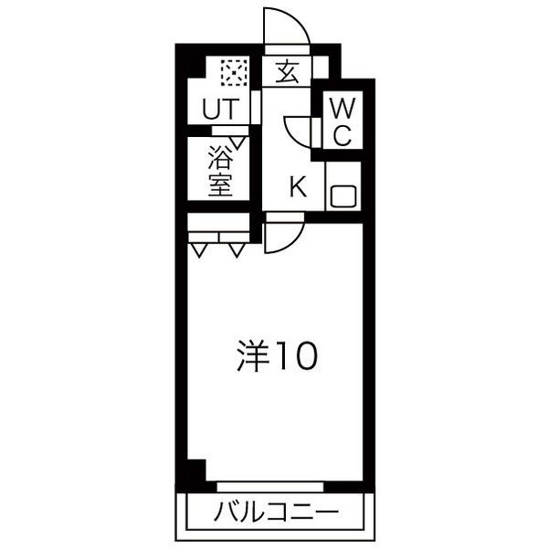 箕面市粟生間谷西のマンションの間取り