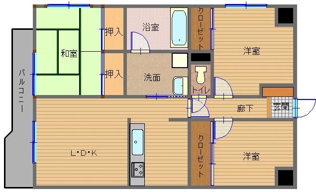 パインパレスの間取り