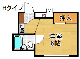 川瀬ビーンズハイツの間取り