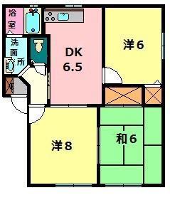 リバージュ中津の間取り