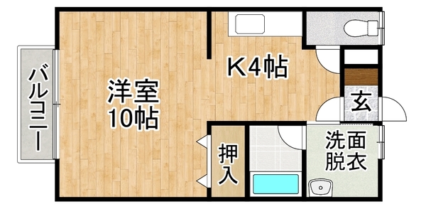 マンション高森Ｂの間取り