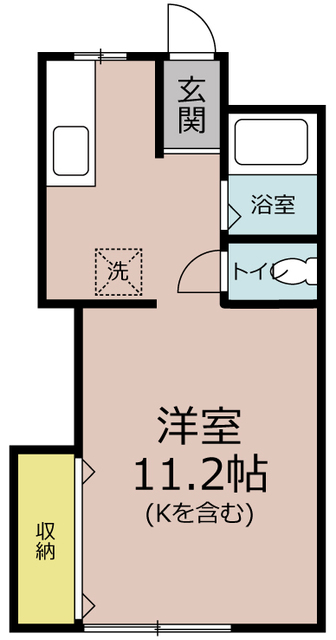 新座市中野のアパートの間取り