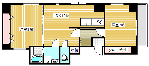 オークハイツ川越の間取り