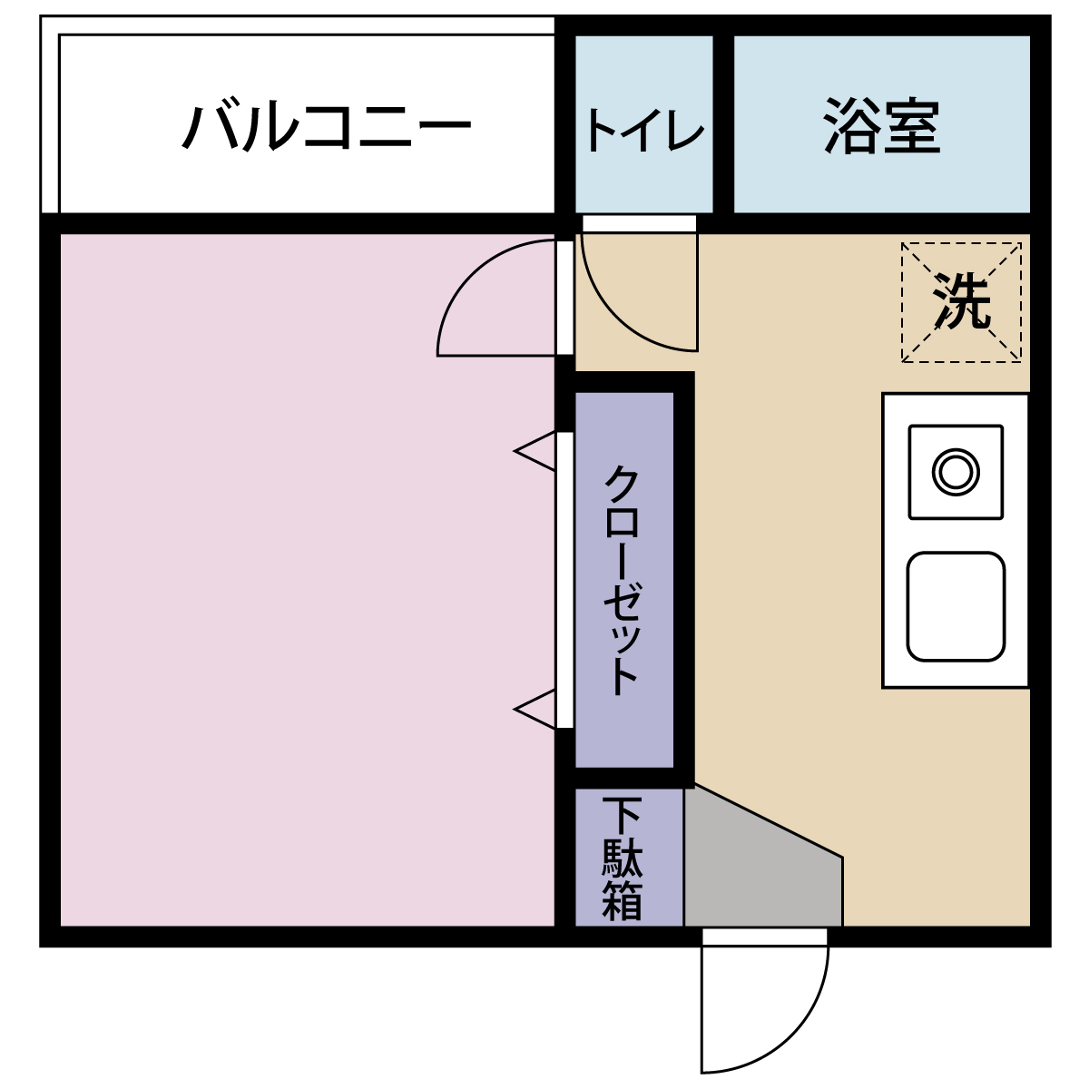 ウラノス竹ノ塚の間取り