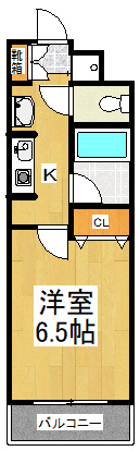 川崎市多摩区登戸のマンションの間取り