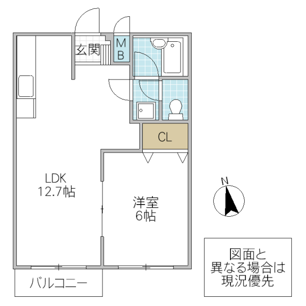 エルディムKの間取り