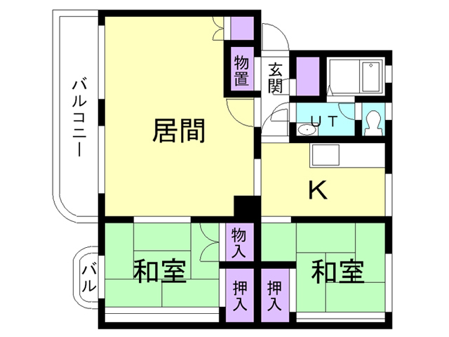 港北ハイツ１の間取り