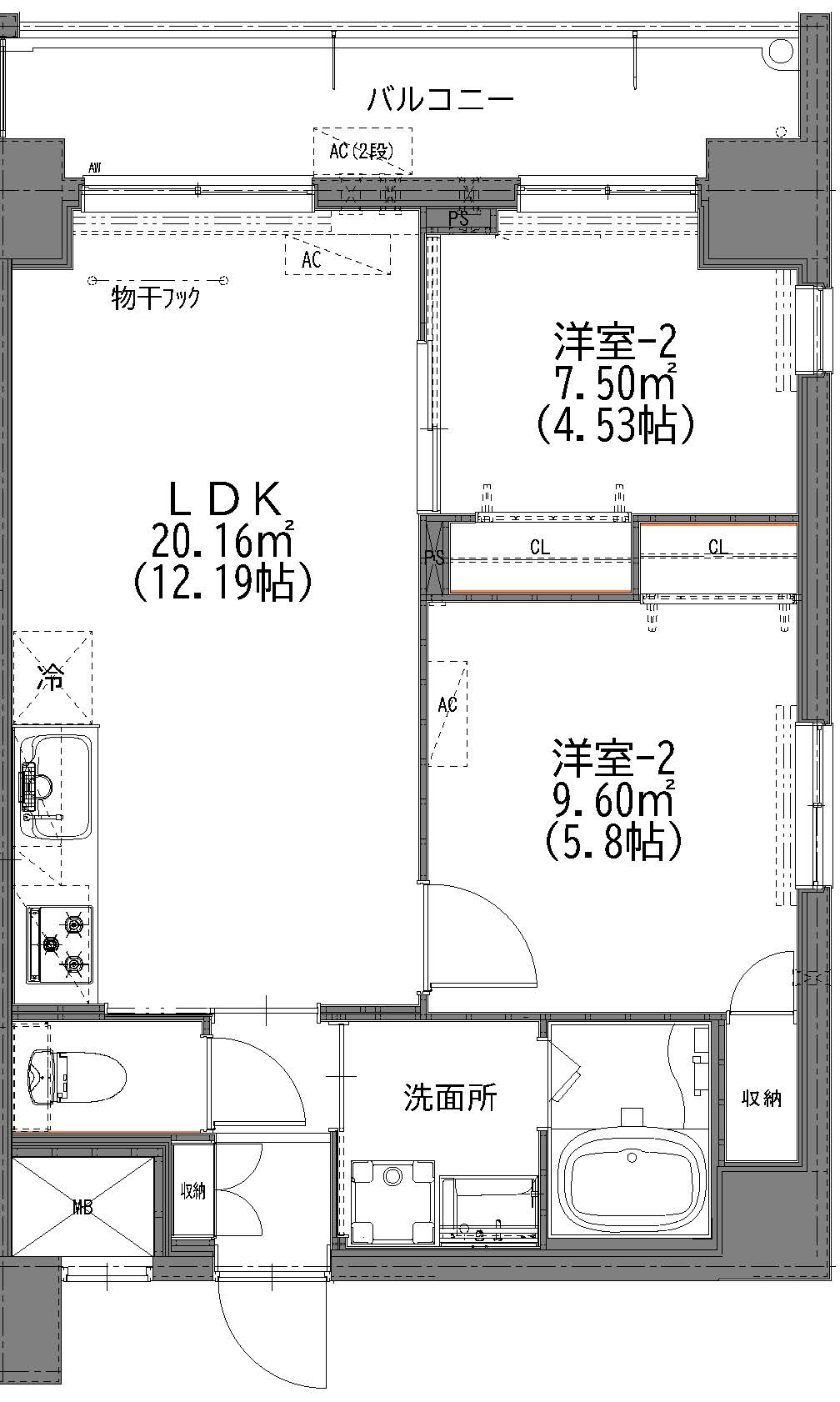 マイコート日野新町の間取り