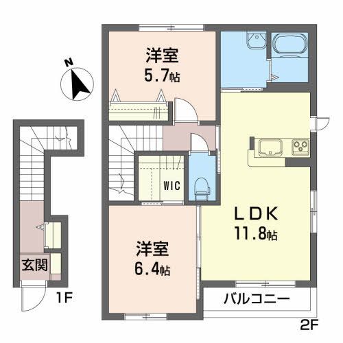 盛岡市中堤町築17年の間取り