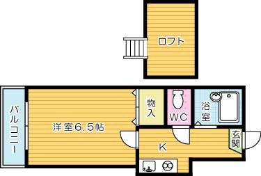 NERV東城野(ネルフ東城野)の間取り