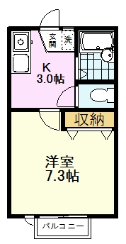 カームハイツ恋ヶ窪IIIの間取り