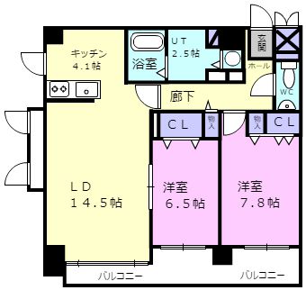 グランドール緑ヶ丘の間取り