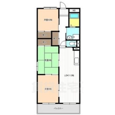 名古屋市港区高木町のマンションの間取り