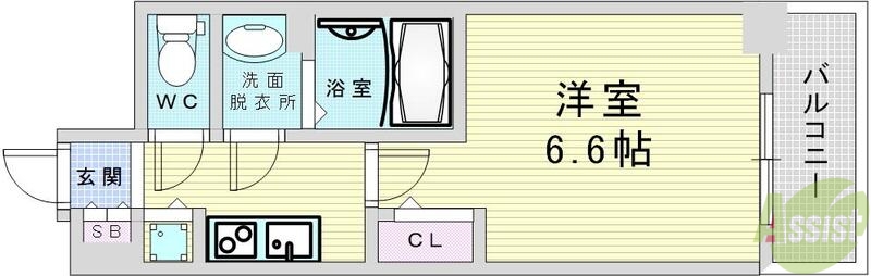 プレサンス梅田北オールの間取り