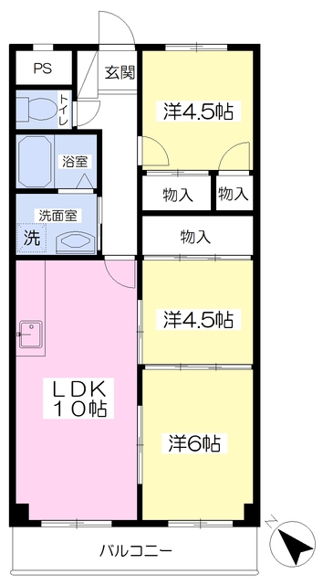 ＡＣＴＹ梅本Iの間取り