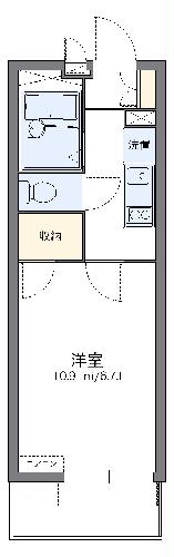 レオパレスアズーラの間取り