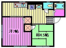 さいたま市大宮区北袋町のアパートの間取り