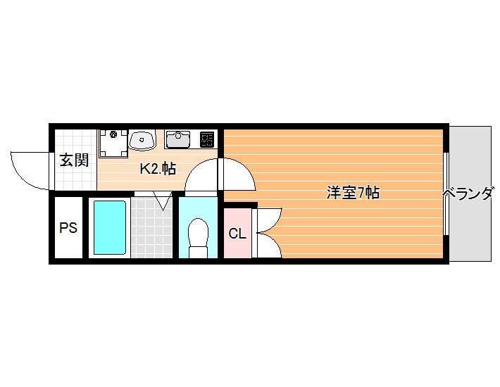 亀井弐番館の間取り