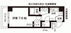 フェイバル二条の間取り