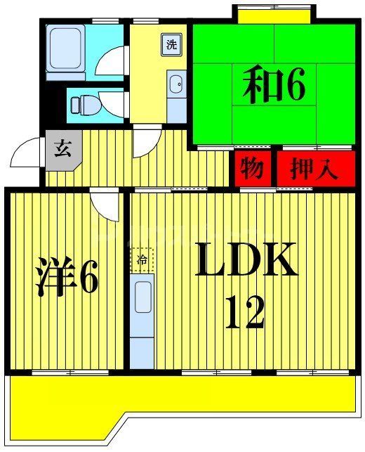 松戸市大金平のマンションの間取り