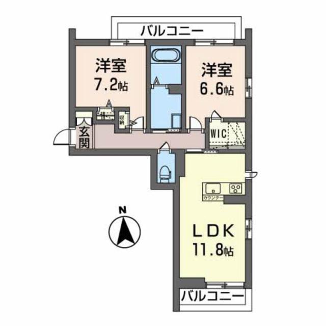 シアラ杜せきのしたの間取り