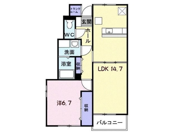 ファイン・ローゼＢの間取り