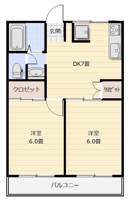 ハイマートオルト三ツ境の間取り