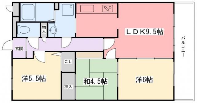 インタービレッジ太子東の間取り