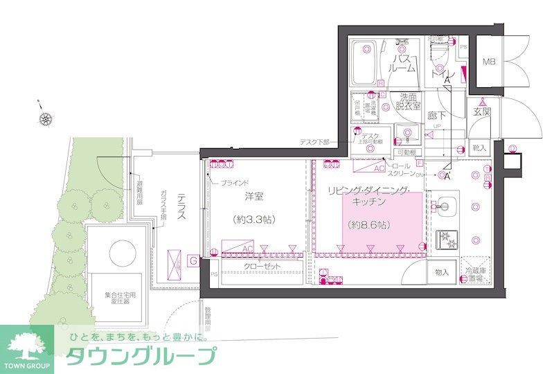 ZOOM西早稲田の間取り