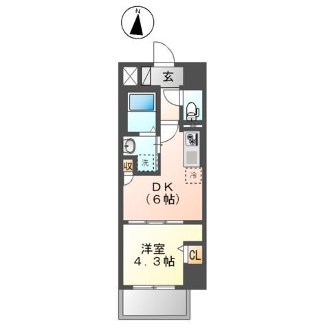 クレスト　タイガーの間取り