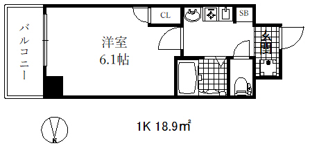 エステムコート新神戸エリタージュの間取り