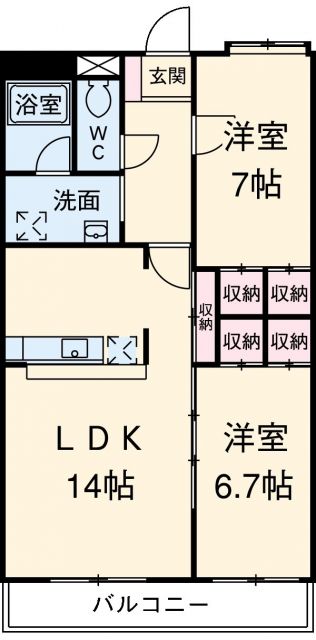 リンピア愛野の間取り