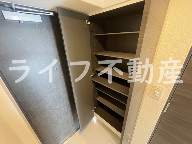 収納　たっぷりとした収納スペースです