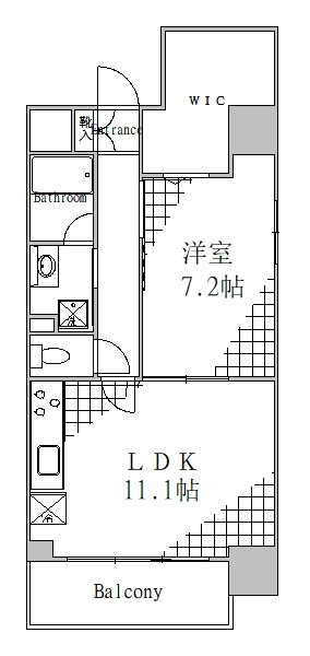 都営大江戸線 新御徒町駅 徒歩6分 10階建 築13年の間取り写真