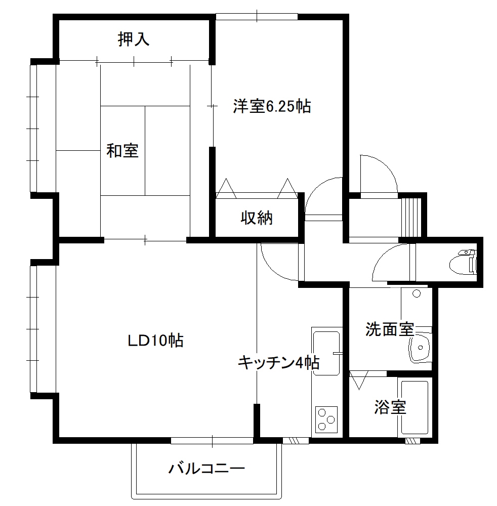 ビューリバーハイツの間取り