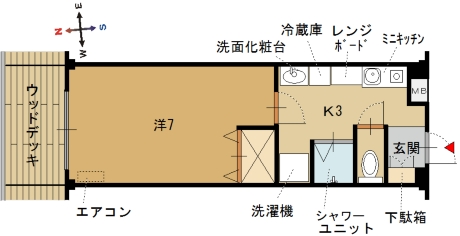 メイプルハイツBの間取り