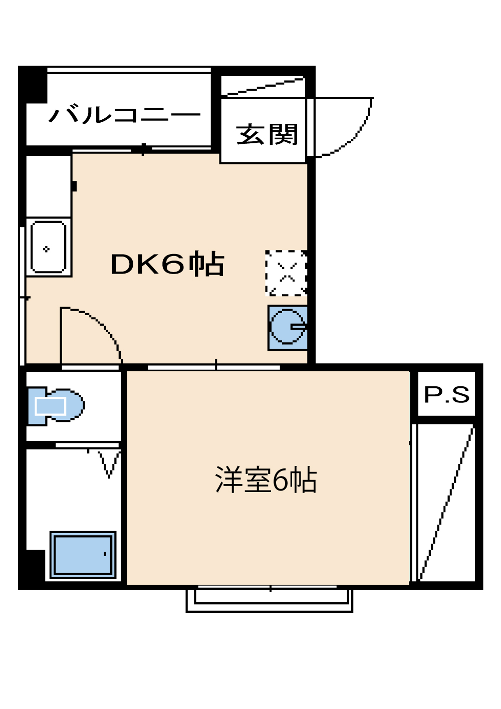 内田マンションの間取り