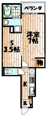 ラインハイム足立山Dの間取り