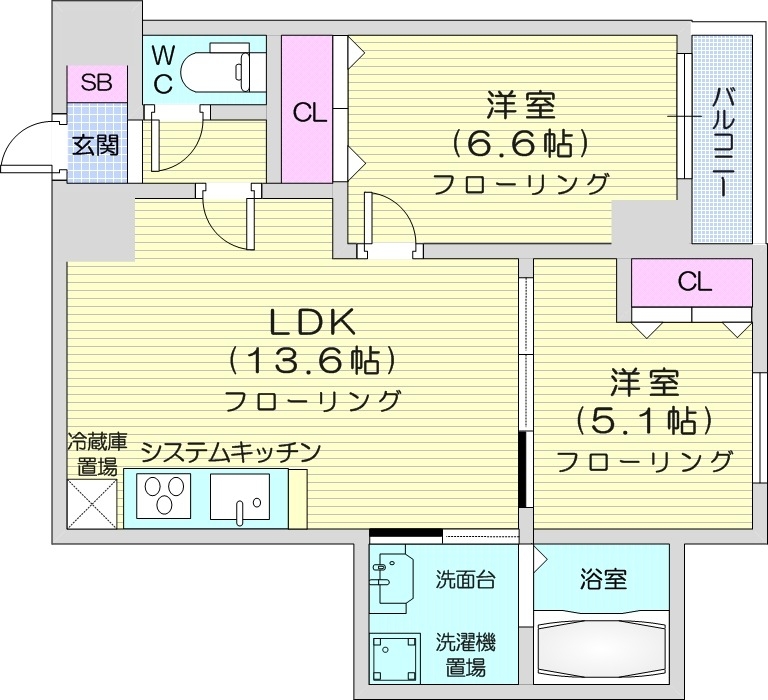 SugarRayの間取り