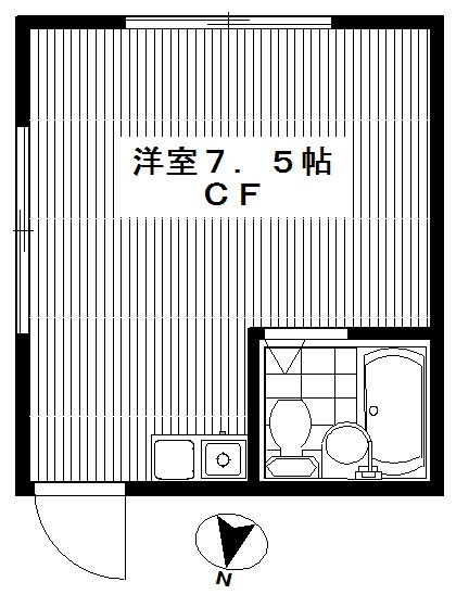 世田谷区深沢のアパートの間取り