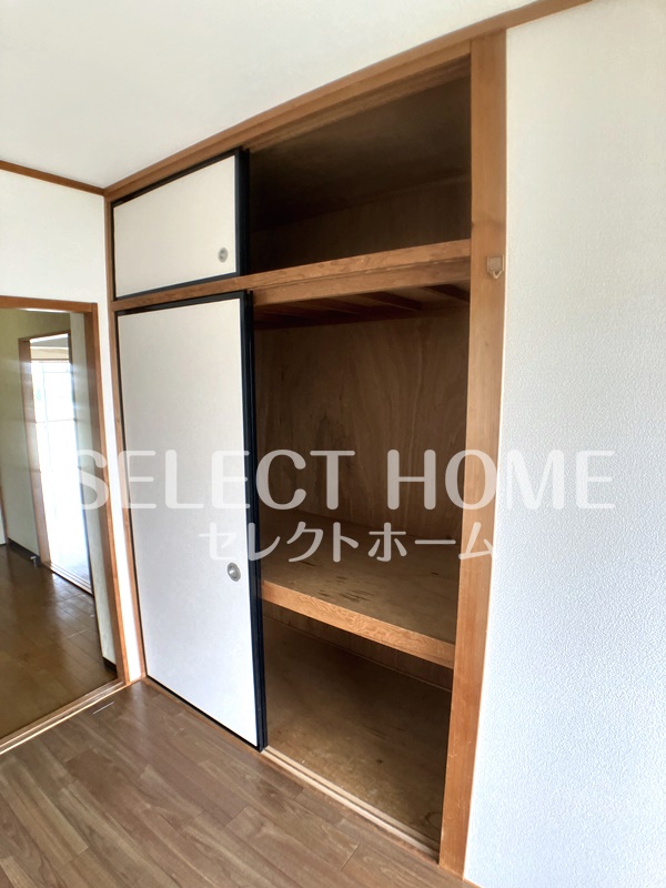 収納　たっぷりとした収納スペースです